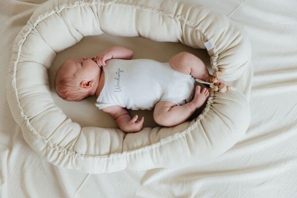 Babynestje full rib beige - Afbeelding 3