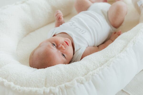 Babynestje teddy/rib ecru - Afbeelding 3