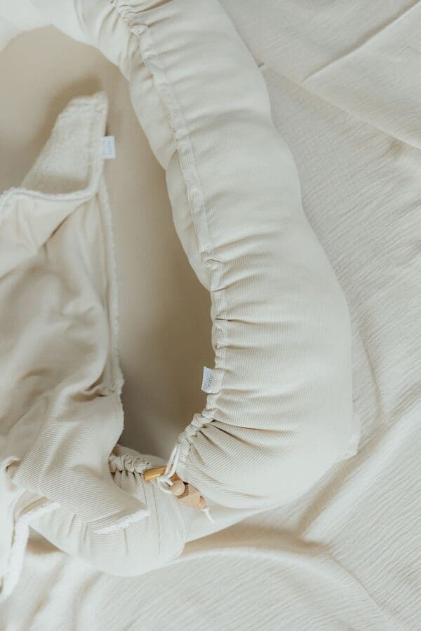 Babynestje full rib beige - Afbeelding 2