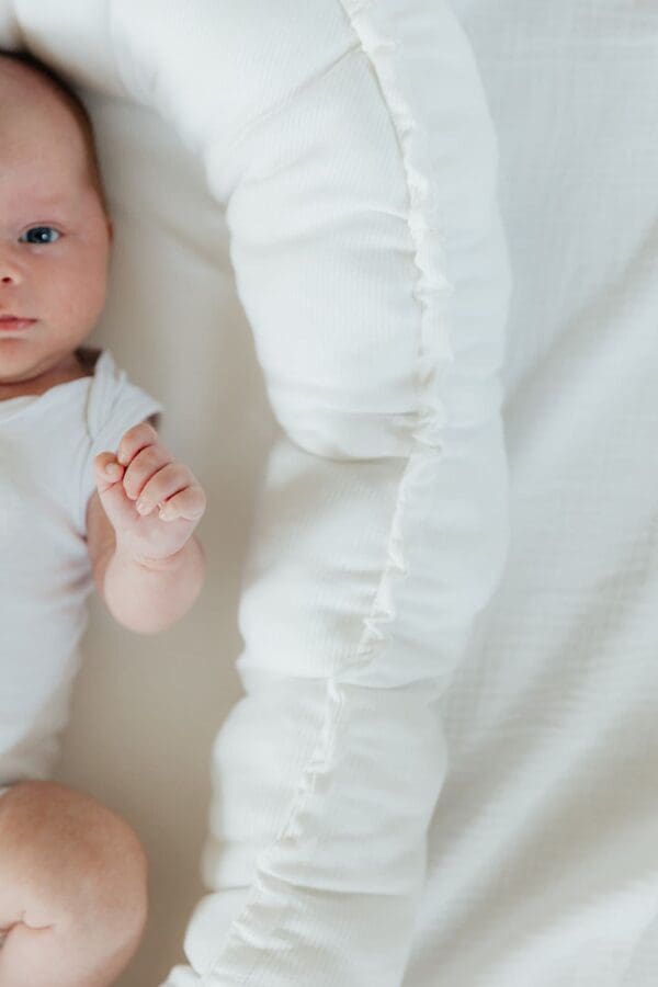 Babynestje full rib ecru - Afbeelding 3