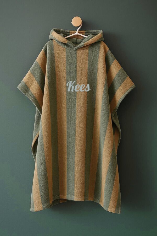 Badponcho groen - Afbeelding 2